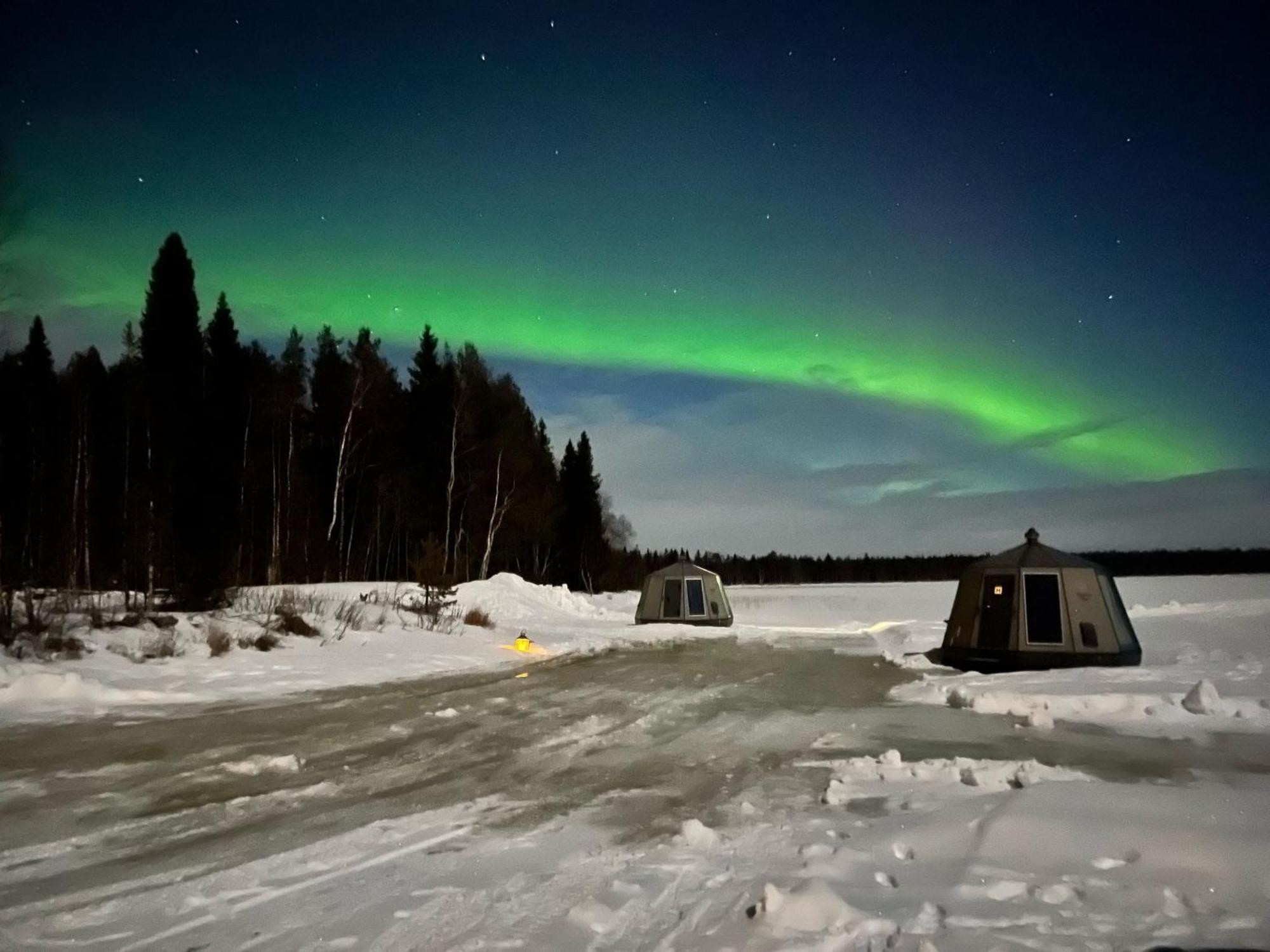 Vikajaervi Lake View Experience Igloos Rovaniemi Luaran gambar